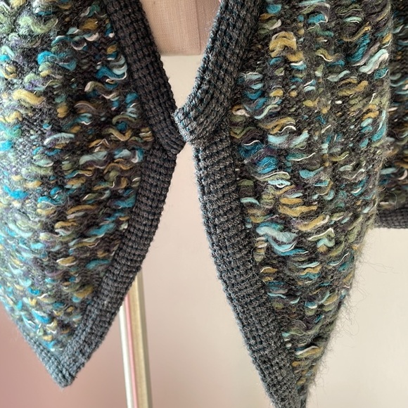 Anthropologie MOTH Keavy chunky tweed cardigan jacket sweater open front M - Picture 8 of 17